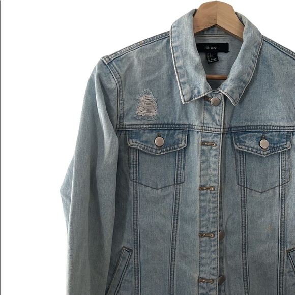 Forever 21 denim jacket - Picture 3 of 4
